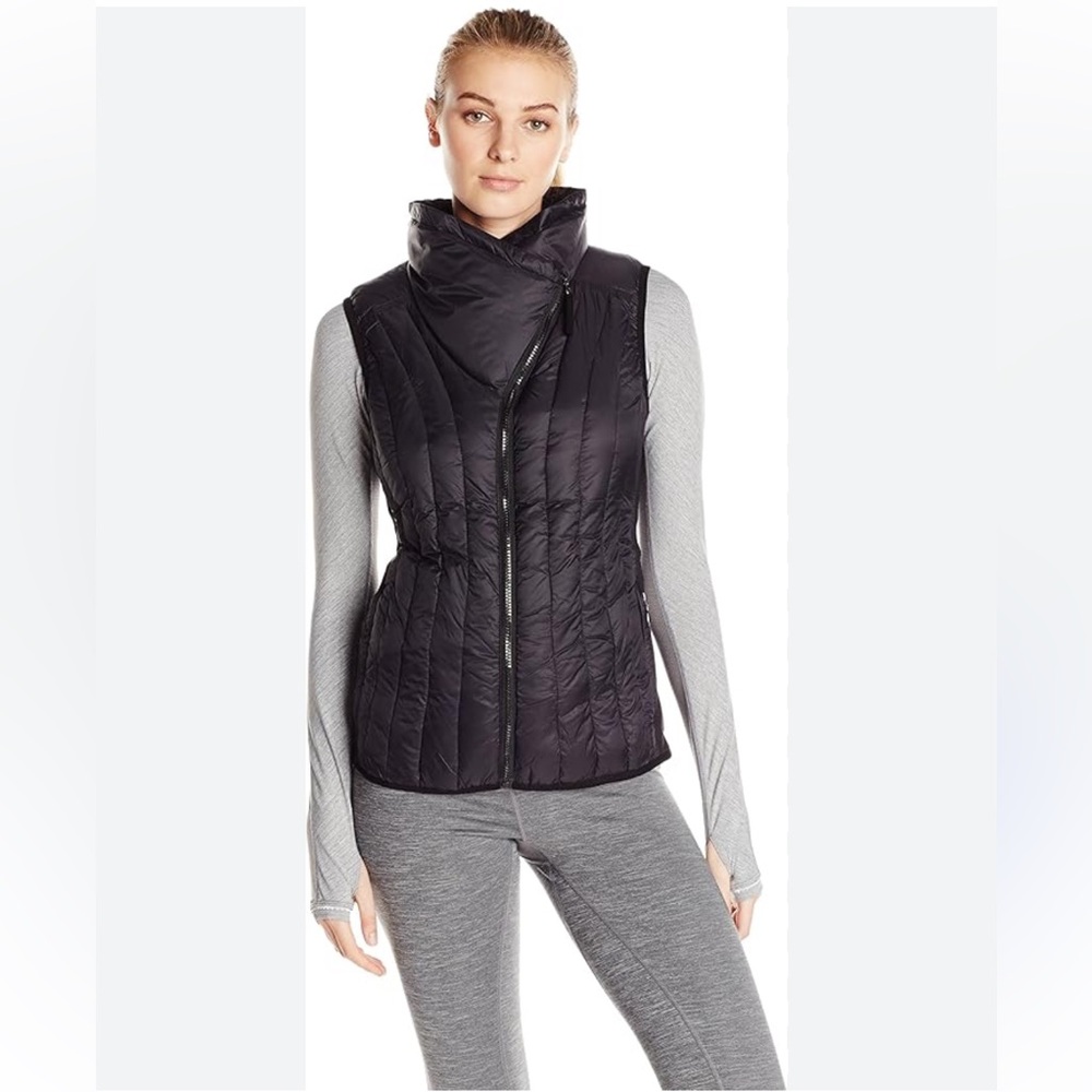 Calvin Klein Performance Quilted Silver, Gray Black Vest